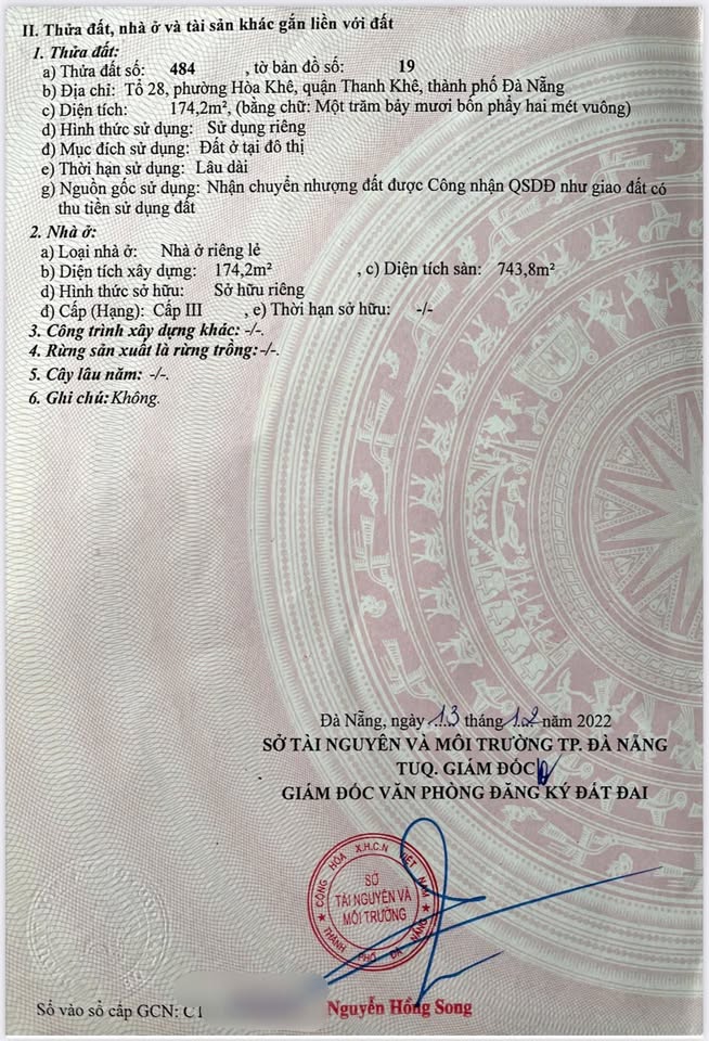 Cần bán gấp tòa căn hộ tại Hà Huy Tập, Đà Nẵng, diện tích 174m2, giá 12,99 tỷ