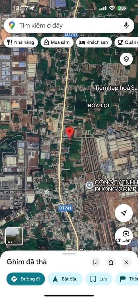 Bán đất 120m2 đường thông khu công nghiệp Đồng An 2, Bến Cát, Bình Dương