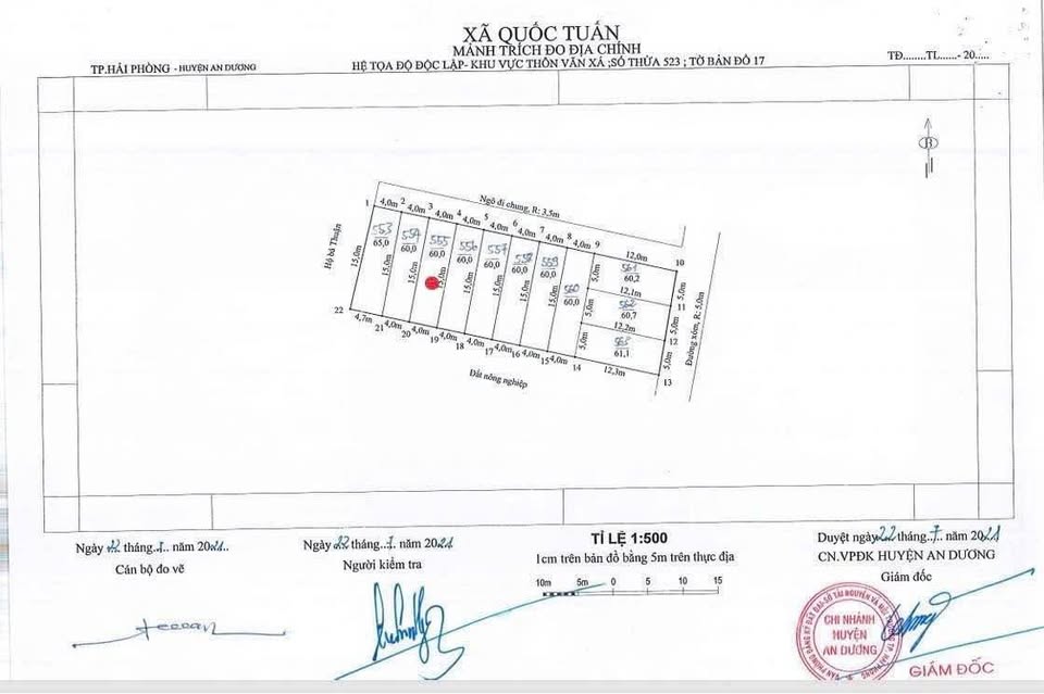 Bán nhanh lô đất 60m² tại Quốc Tuấn, Kiến An, Hải Phòng giá tốt