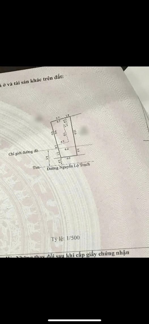 Nhà mặt tiền Nguyễn Lộ Trạch, 102m2, giá 5 tỷ