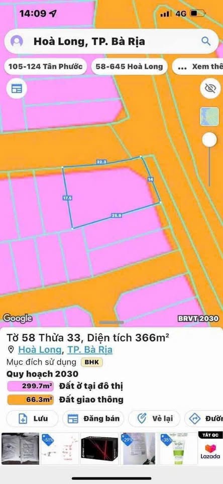 Bán lô góc 2 mặt tiền, đường 30m, nở hậu 17.5m, giá chỉ 7,5 tỷ
