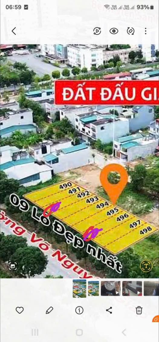 Bán 2 lô đất đẹp 100m2 hướng Đông Bắc tại Võ Nguyên Giáp, Lào Cai