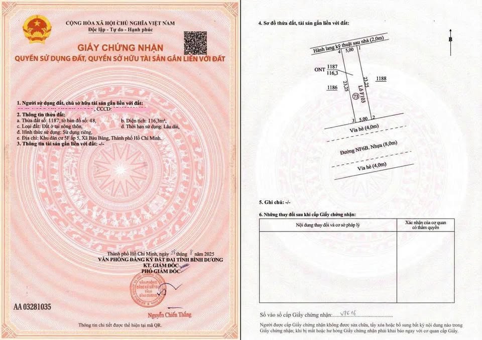 Bán dãy trọ khu công nghiệp Bàu Bàng, ngang 5m, thu nhập gần 10 triệu/tháng, giá 1,85 tỷ