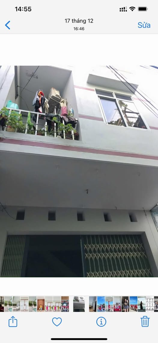 Nhà 1 trệt 1 lầu 5 phòng trọ, ngang 4,3m, giá 3,2 tỷ Quy Nhơn