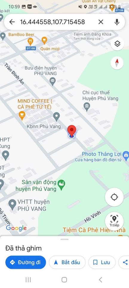 Cho thuê đất dài hạn giá rẻ tại khu quy hoạch Hòa Đa Tây, Phú Đa, Thừa Thiên Huế