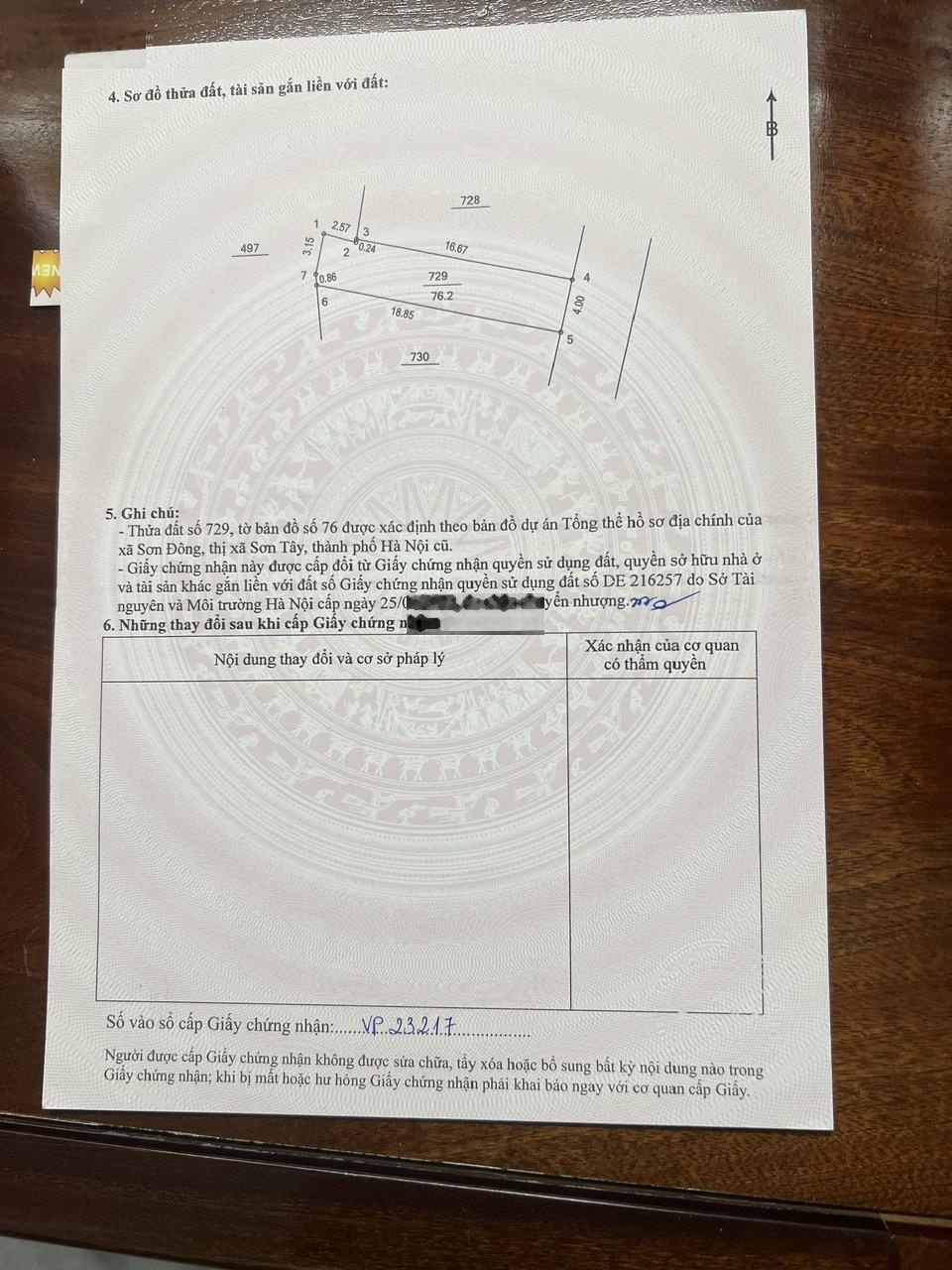 Bán đất tại xã Đoài Phương, Hà Nội, 1,7 tỷ, 76,2 m2 chính chủ uy tín