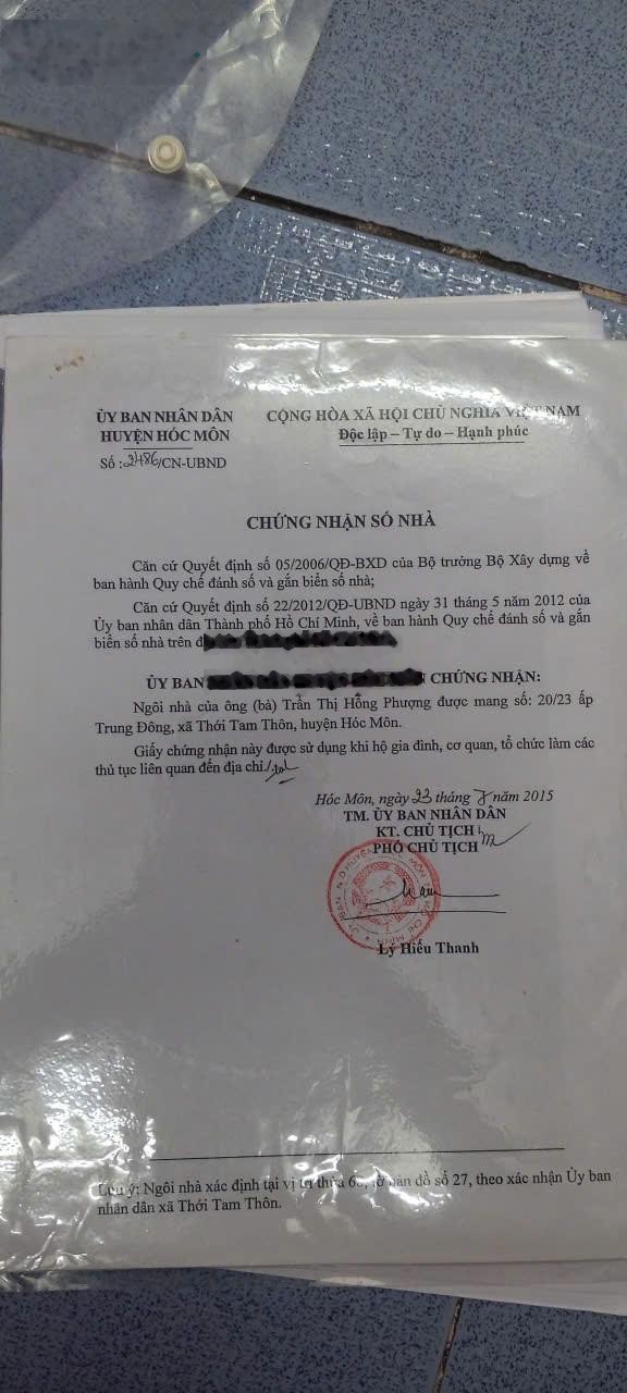 Bán nhà riêng 32m2, CCVB, HÓC MÔN TP. HỒ CHÍ MINH