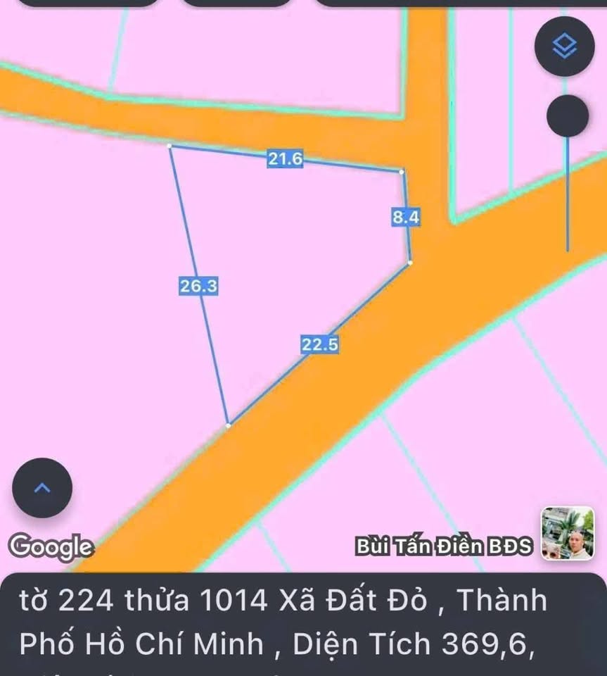 Lô đất 3 mặt tiền siêu đẹp, đầu tư là lời