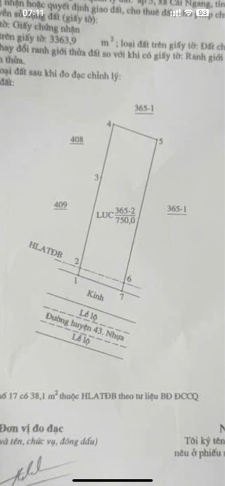Bán đất mặt tiền lộ nhựa lớn gần trung tâm hành chính xã Cái Ngang, Vĩnh Long