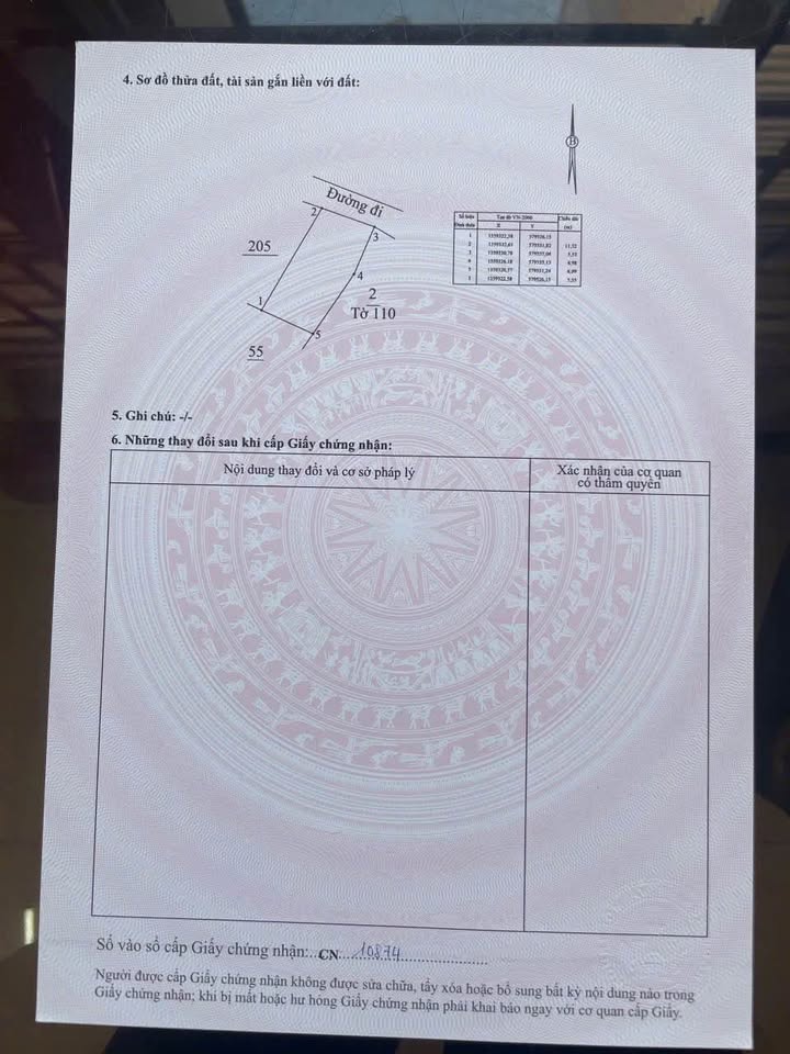 Bán đất thổ cư Diên Đồng, Diên Lâm, 67,6m², hướng đông bắc, giá 295 triệu
