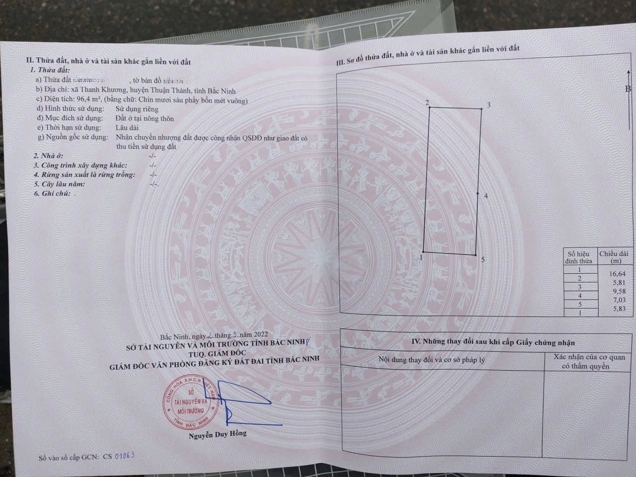 Đất Tiên Du mặt tiền 5.8m, ngõ thông, giá mềm như bánh chưng