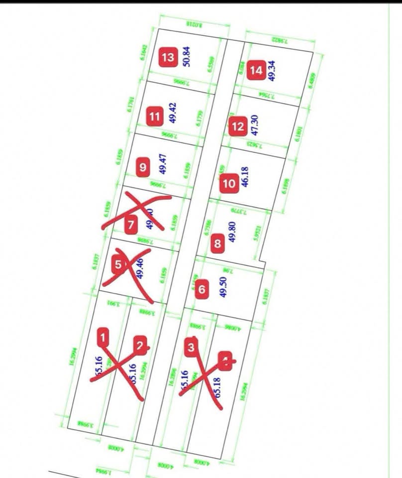 Bán đất vuông vắn 47-50m2, ngõ ô tô tránh, gần bệnh viện, Nam Định