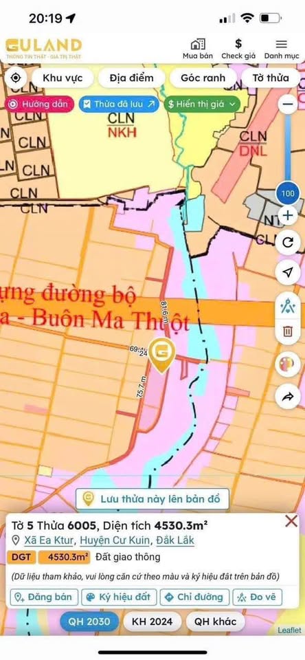 Đất vàng Eaktua, Cư Kuin, giảm sốc 125 triệu, chỉ còn 525 triệu