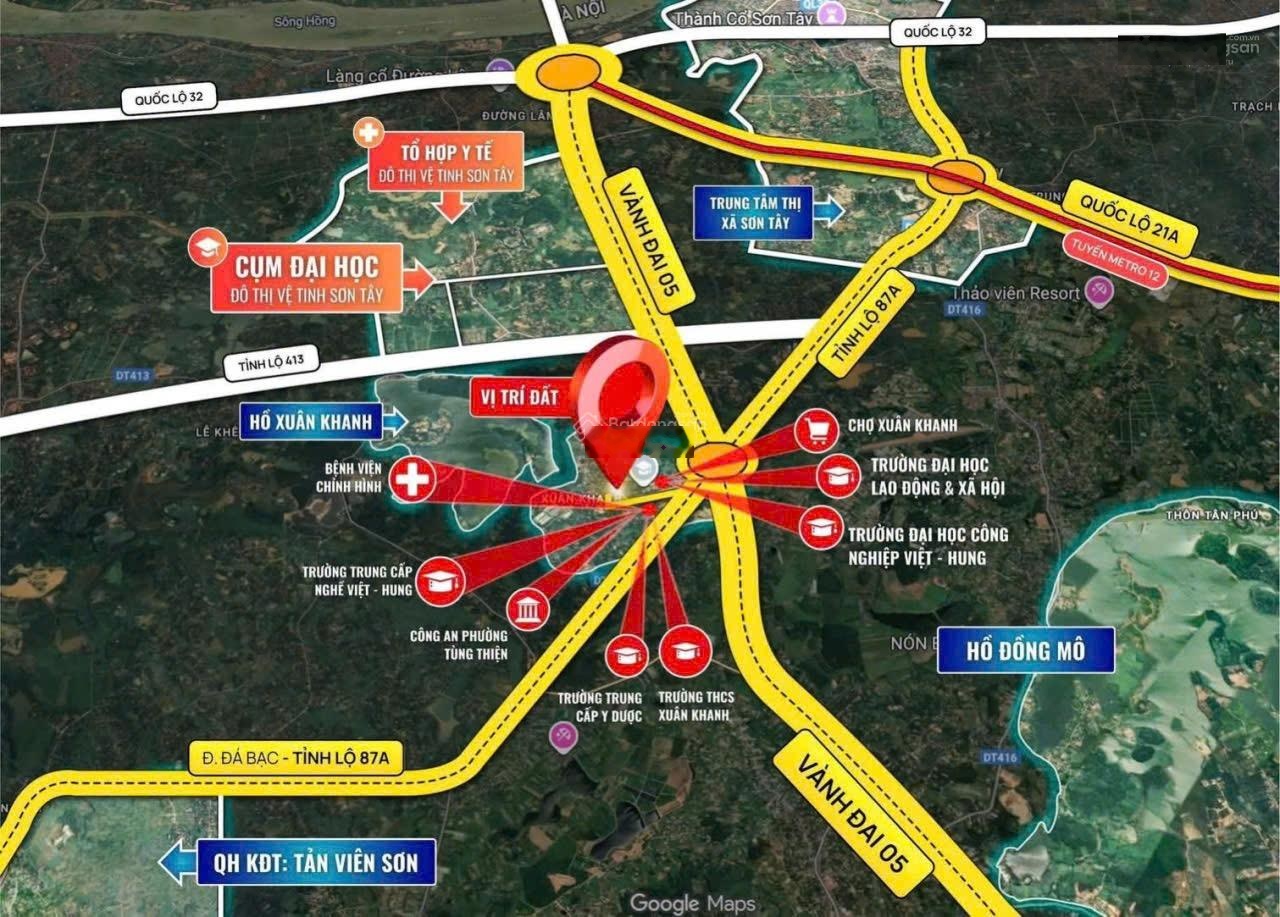 Đất nền trung tâm Sơn Tây, siêu phẩm giá F0