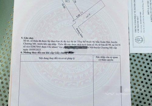 Cần tiền bán gấp 2 lô đất chính chủ xã xuân mai