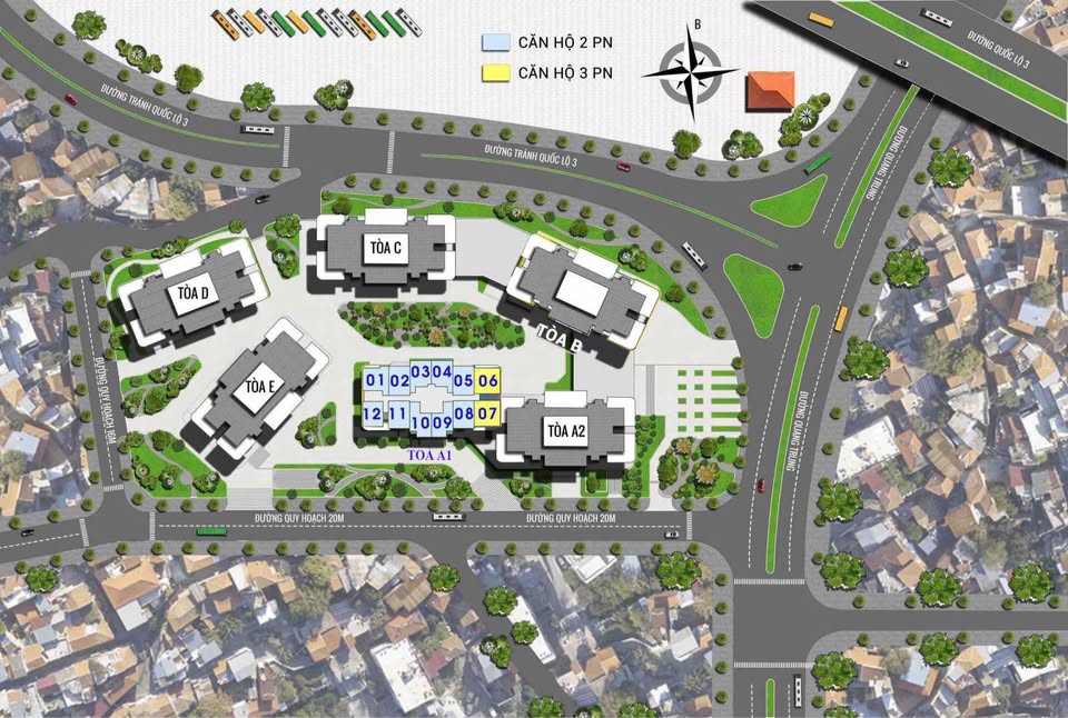 Căn hộ Tecco Elite City Thái Nguyên diện tích đa dạng, giá thuê hấp dẫn