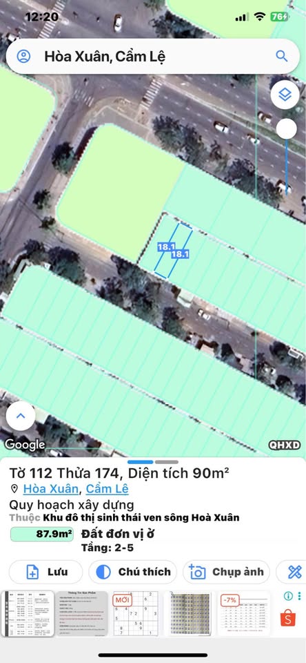 Đất Hòa Xuân, lưng Võ Chí Công, mặt tiền Phan Triêm, cơ hội đầu tư hấp dẫn