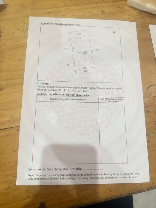 Bán đất nở hậu, ô tô đỗ tận đất tại Thắng Cựu, giá hấp dẫn