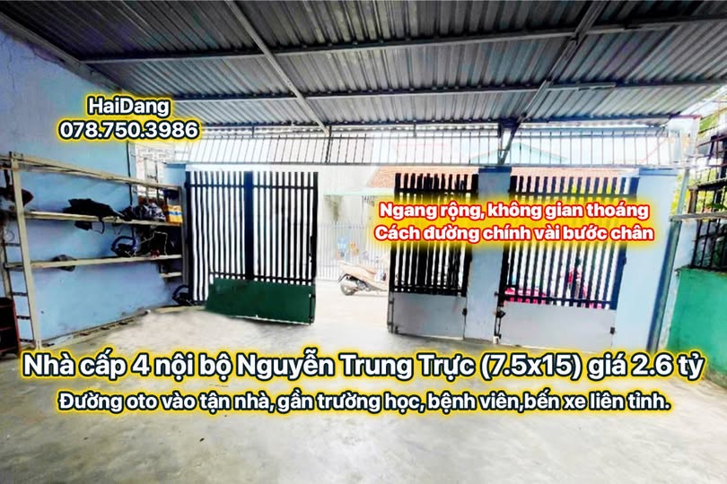 Nhà cấp 4 Nguyễn Trung Trực, full nội thất, giá yêu thương chỉ 2.6 tỷ