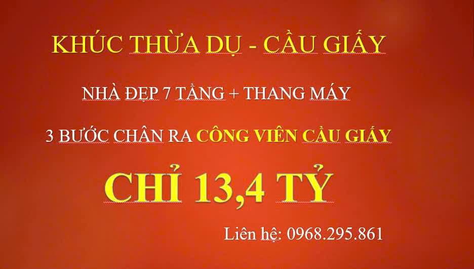 Bán căn nhà đẹp đón Tết tại khu vực Cầu Giấy, diện tích 40m2, nhà 7 tầng, thang máy, giá hơn 13 tỷ