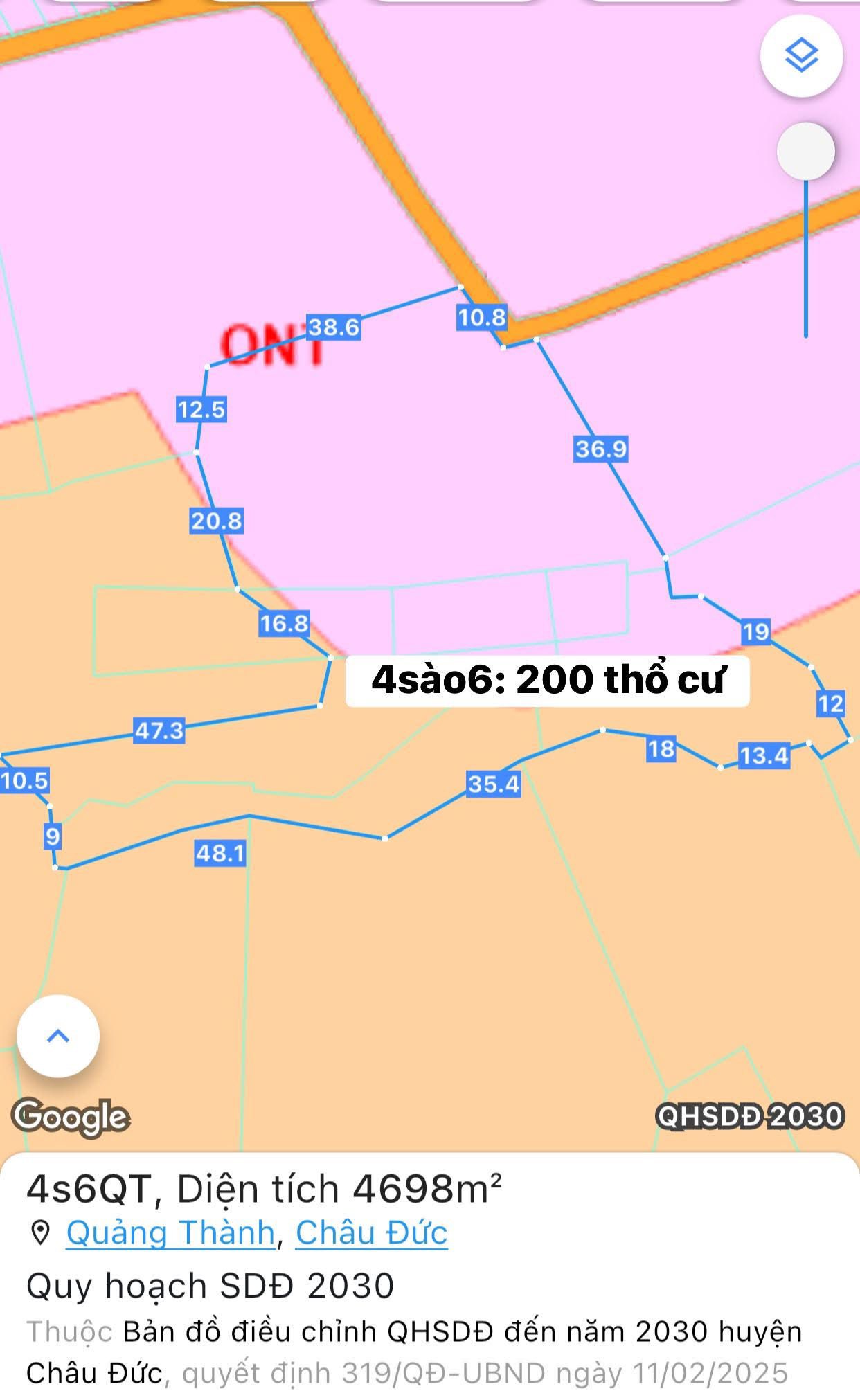 Đất Quảng Thành, Châu Đức, cơ hội đầu tư hấp dẫn