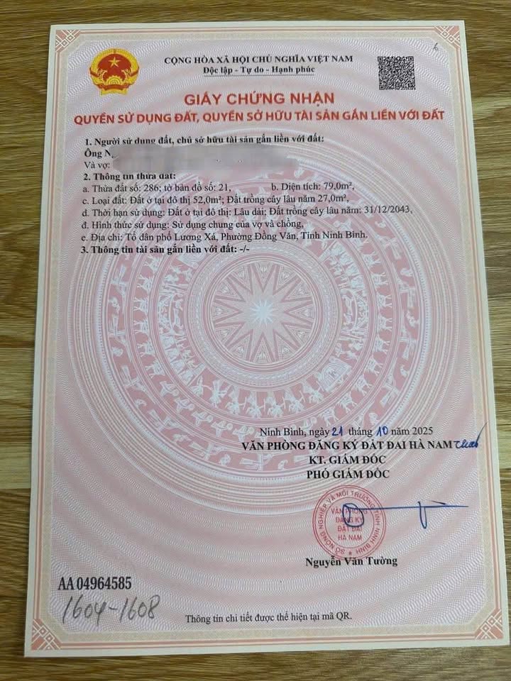 Chính chủ bán gấp lô đất 79m2 Lương Xá, Đồng Vàn