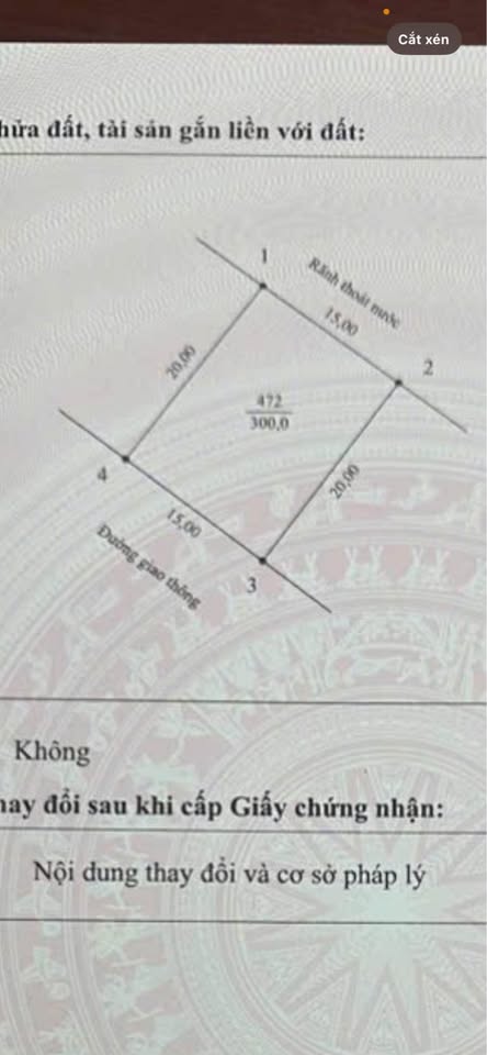 Bán đất khu công nghiệp Thanh Đình, Việt Trì - 300m² thổ cư, giá tốt