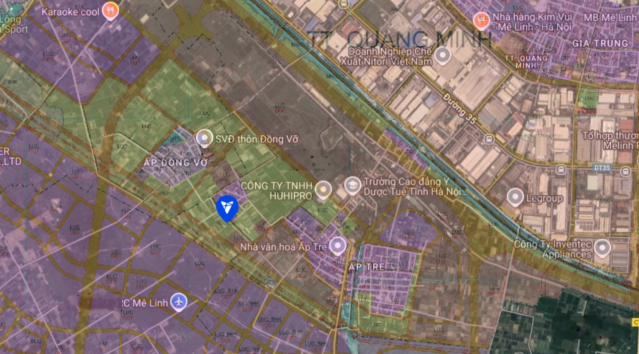 Chính chủ bán các mảnh đất trồng lúa 484.6m2, tại thị trấn Quang Minh