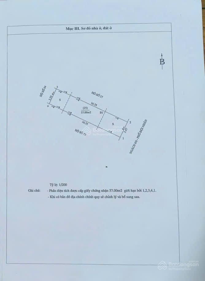 Cần bán căn nhà tại Ngõ 6/6 Đội Nhân, Ngọc Hà - Diện tích sổ đỏ: 57m2 - Nhà xây kiên cố 4 tầng.