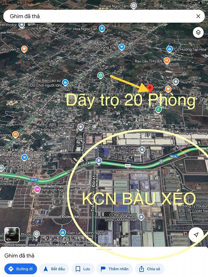 Dãy trọ 20 phòng, dòng tiền ổn định gần khu công nghiệp 500ha, Biên Hòa