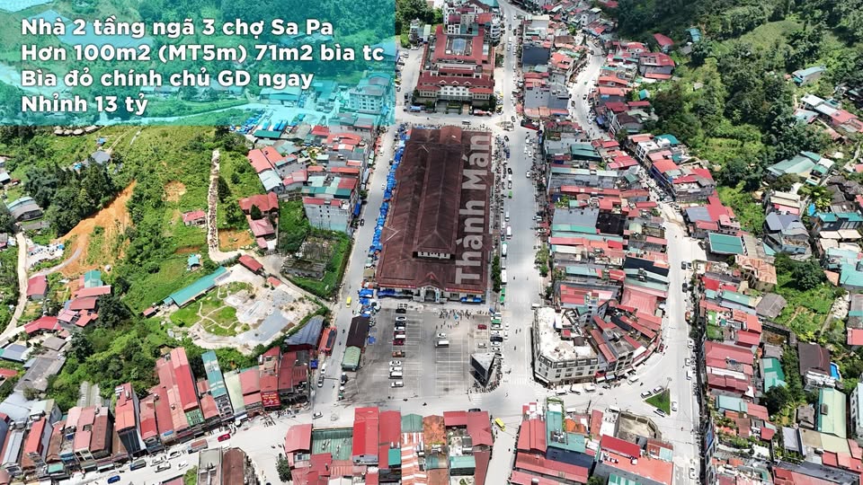 Nhà 2 tầng vị trí đắc địa, gần chợ Sa Pa, sổ đỏ chính chủ