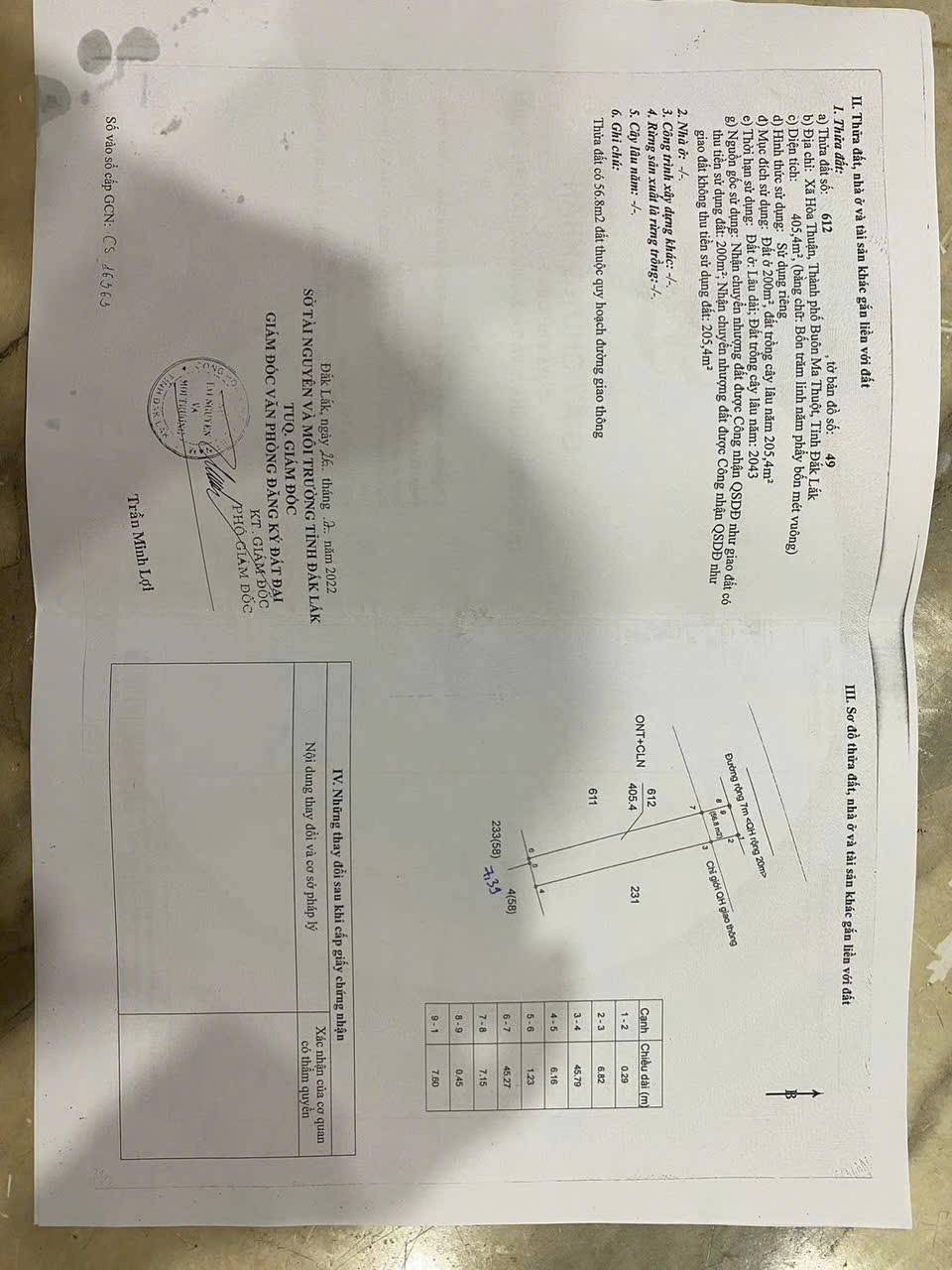 Đất thổ cư Tân An, mặt tiền đường nhựa, diện tích khủng, giá chỉ 4,2 tỷ