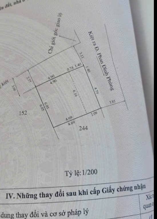 Bán đất 2 mặt kiệt ô tô Phan Đình Phùng, trung tâm thành phố Huế, ngang 6m, giá 2.3 tỷ