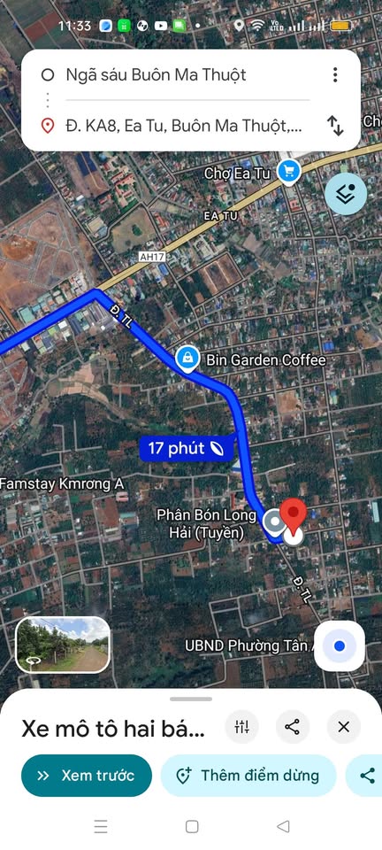 Bán đất mặt đường Vành đai 14, gần Uỷ ban Phường Tân An, giá 1,78 tỷ