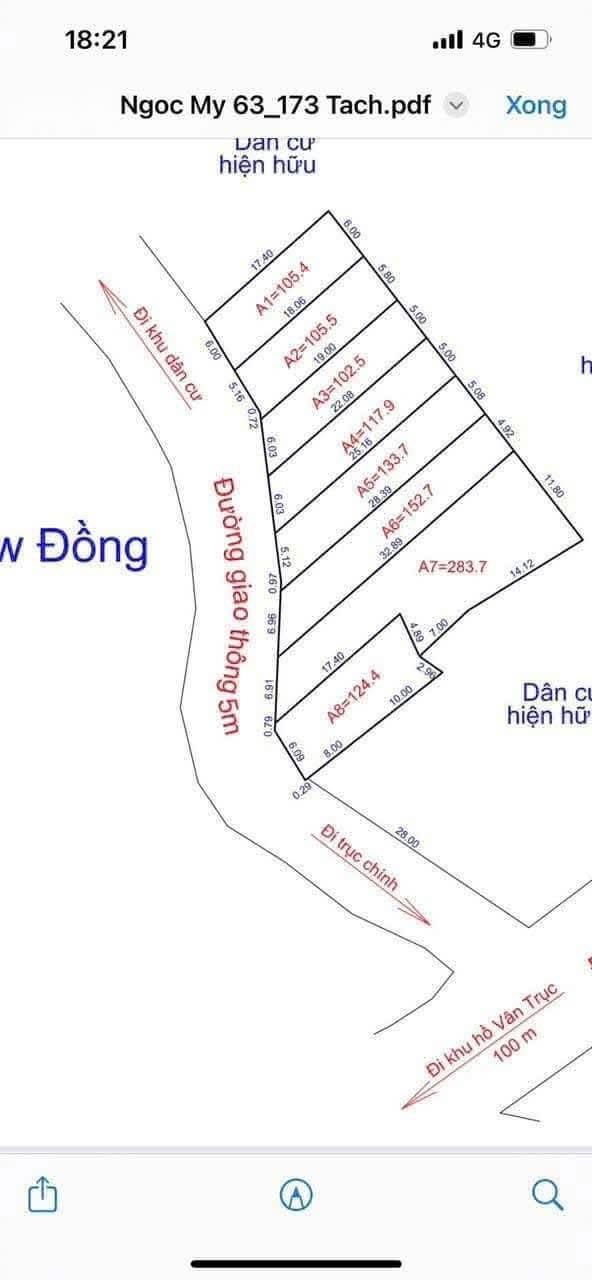 Đất Ngọc Mỹ, Vĩnh Phúc sổ đỏ sẵn sàng, giá hời