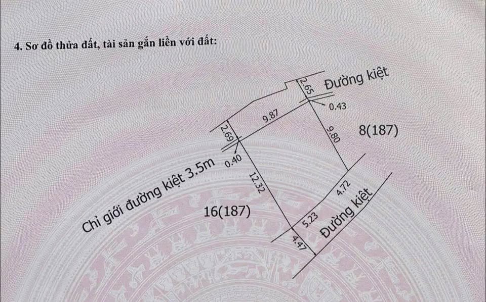 Bán đất 2 mặt tiền kiệt Đặng Huy Trứ, tặng nhà cấp, thông Ngự Bình, giá chỉ 2,3x tỷ
