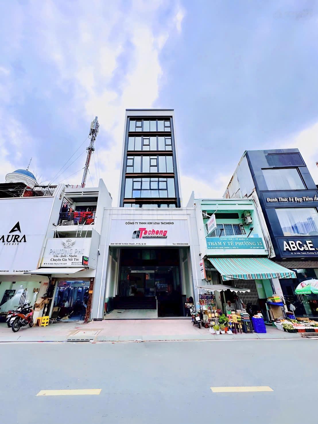 Siêu Phẩm Cho Thuê Tòa Nhà 7.5x18m Tô Hiến Thành Quận 10, Kết Cấu 8 Tầng, Giá 220 Triệu/Tháng