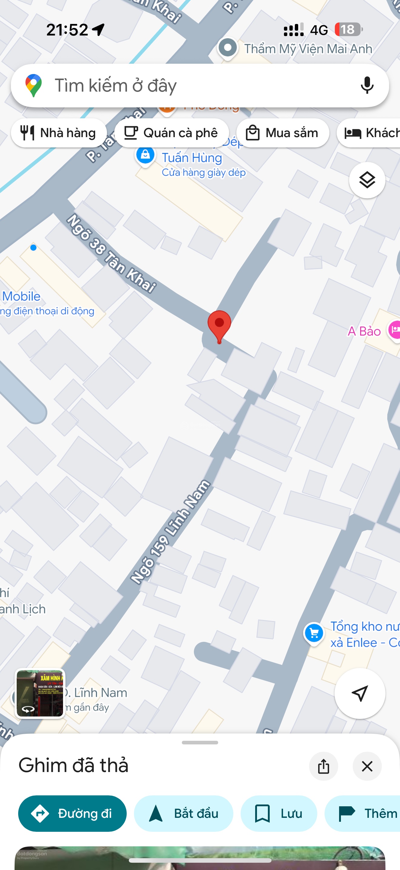 Cho thuê nhà gần chợ đêm Lĩnh Nam , 3 tầng, 5 triệu/tháng