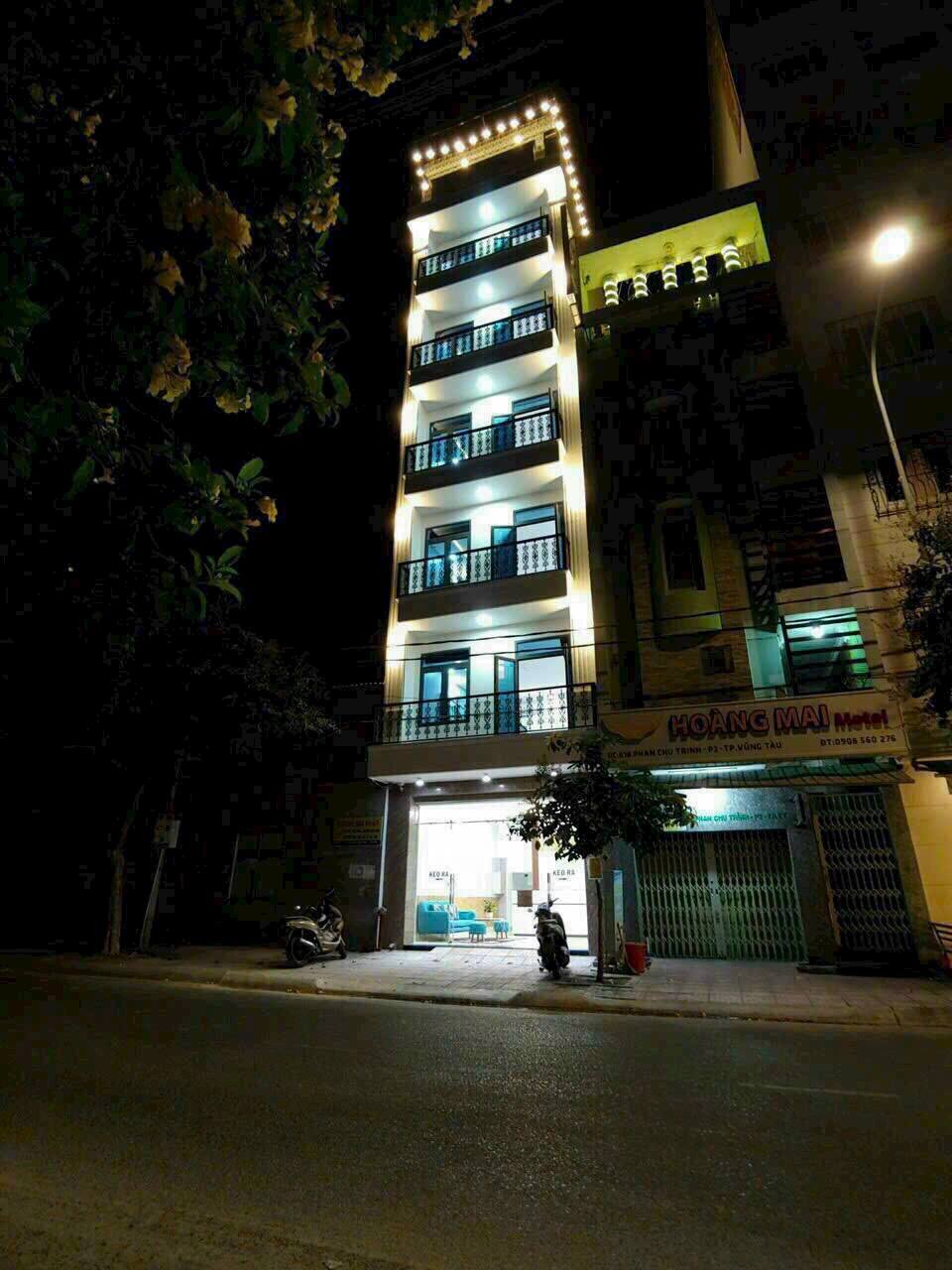 Bán khách sạn mặt tiền Phan Chu Trinh, Vũng Tàu, 17 phòng, doanh thu 60 triệu/tháng