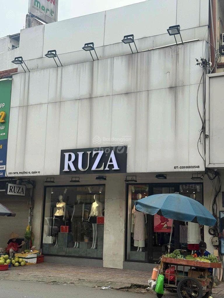Cho thuê nhà mặt tiền cmt8, quận 10 ngang 7m