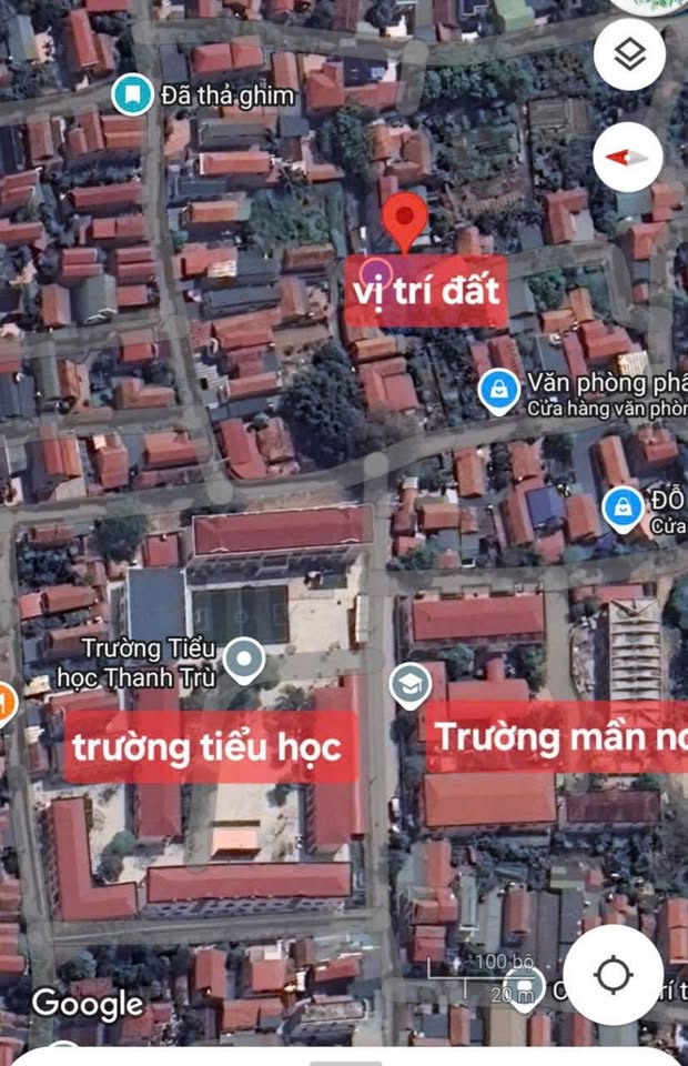 Bán đất 123m2 mặt tiền 20m tại Thanh Trù, Vĩnh Yên - Ô tô vào tận nơi