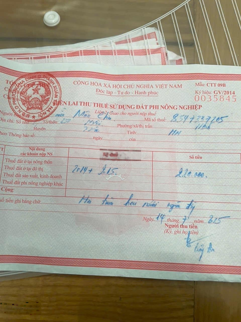 Bán nhà 2 tầng ngõ 214 Nguyễn Xiển