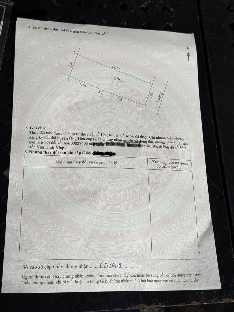 Trung tâm thì trấn Vân Đình - đường Nguyễn Thị Hiền