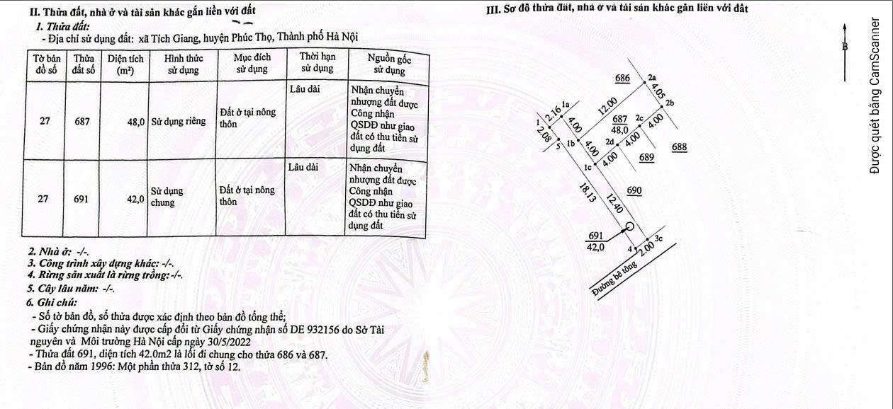 nhỉnh 1tỷ có ngay 48m2 tích giang phúc thọ full thổ cách đường 32 chỉ vài trăm mét giá đầu tư lh e