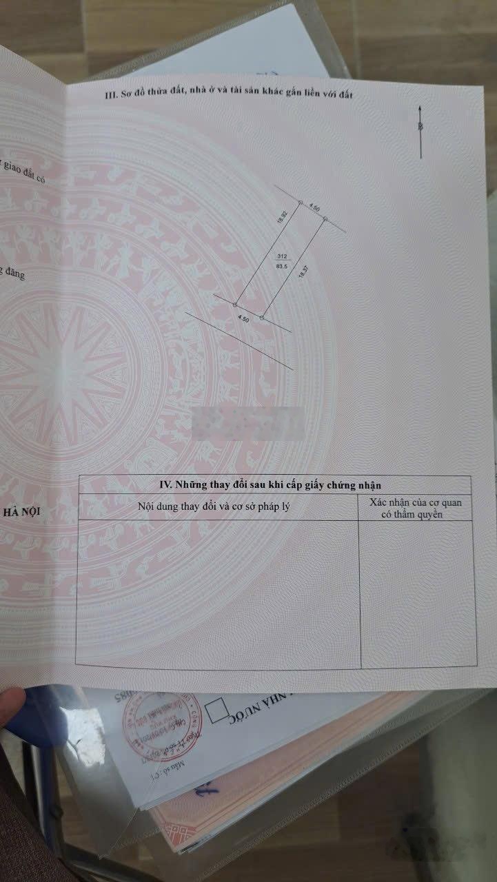 Bán lô đất đẹp Vạn Thắng, An Tiến, diện tích: 83,5 m2 kích thước: Mặt tiền 4,5 m hậu 4m