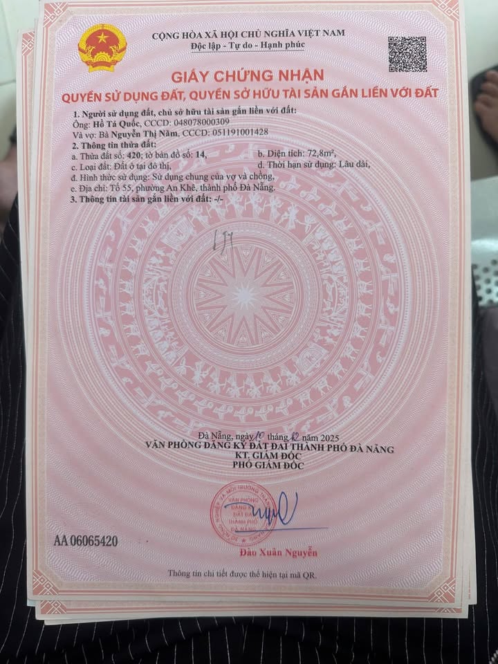 Bán đất kiệt Nguyễn Công Hoan, Liên Chiểu 72,8m2, hướng Tây Bắc