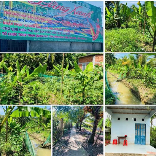 Bán gấp nhà vườn 876m2 giáp rạch tại Phú Túc, Bến Tre