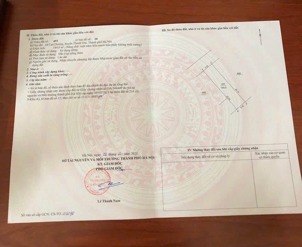 Đất vàng Dược Liệu Cao Dương, 144m2, mặt tiền 5,7m, đường 10m