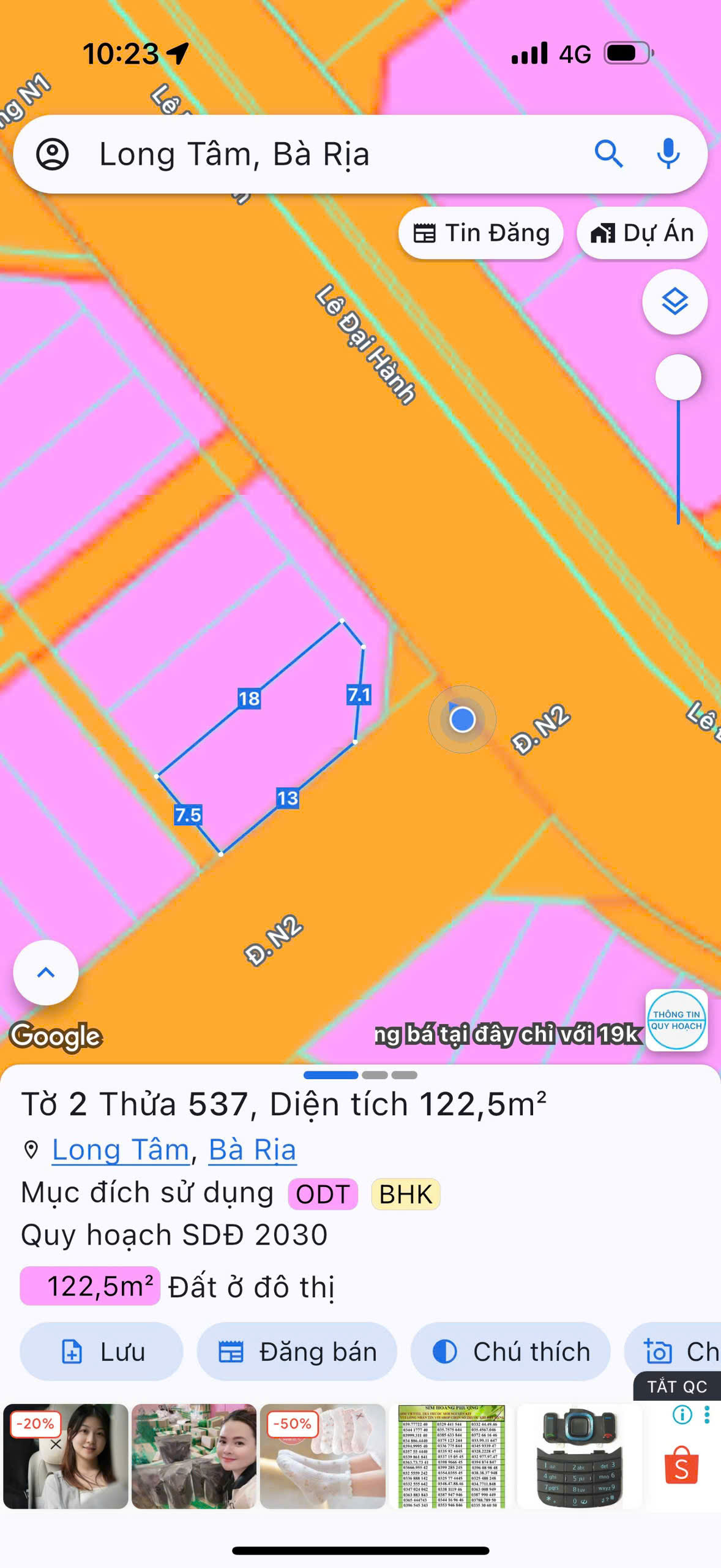 Siêu phẩm lô góc 2 mặt tiền đắc địa ngay trên trục đường lớn Lê Đại Hành, Phường Long Tâm