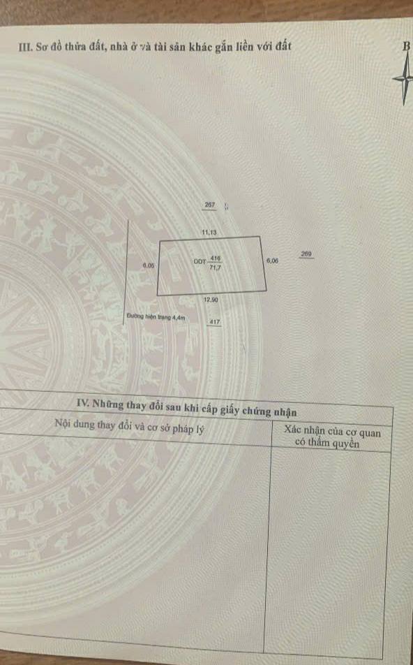Bán đất tại phường Đông Thọ, 71.7m² tặng nhà cấp 4, mặt tiền 6m, giá 3 tỷ